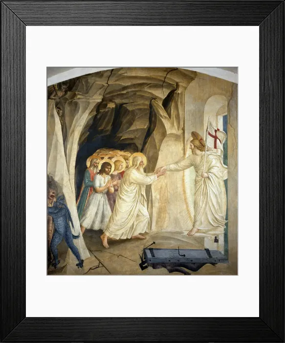 Framed Print : Christ in Limbo, ca 1442. Creator: Angelico, Fra Giovanni, da Fiesole (ca. 1400-1455) Framed Print : Christ in Limbo, ca 1442. Creator: Angelico, Fra Giovanni, da Fiesole (ca. 1400-1455)