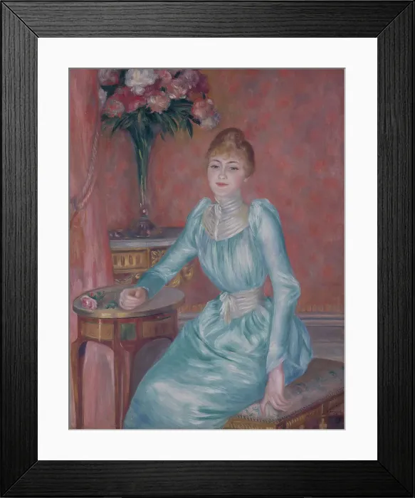 Framed Print : Portrait de Madame de Bonnières, 1889. Creator: Pierre-Auguste Renoir Framed Print : Portrait de Madame de Bonnières, 1889. Creator: Pierre-Auguste Renoir