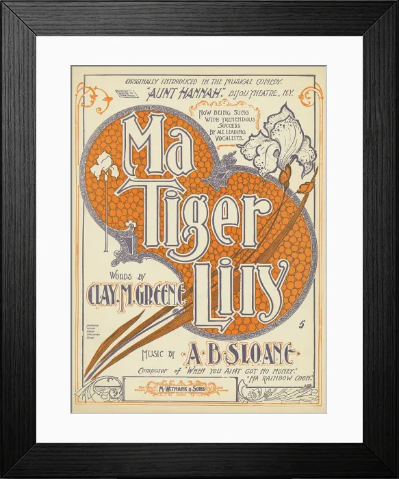 Framed Print : Ma Tiger Lily, 1900. Creator: Unknown Framed Print : Ma Tiger Lily, 1900. Creator: Unknown