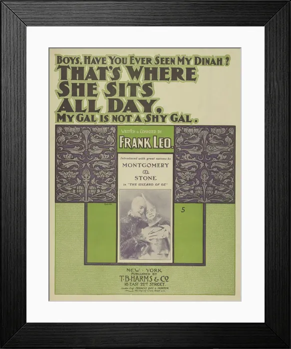 Framed Print : That's where she sits all day, 1900. Creator: Starmer Framed Print : That's where she sits all day, 1900. Creator: Starmer
