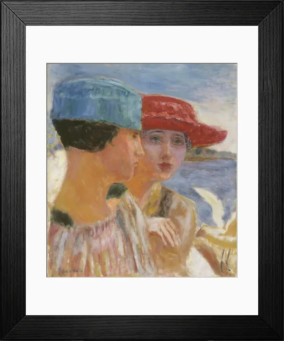 Framed Print : Jeunes filles à la mouette, 1917. Creator: Pierre Bonnard