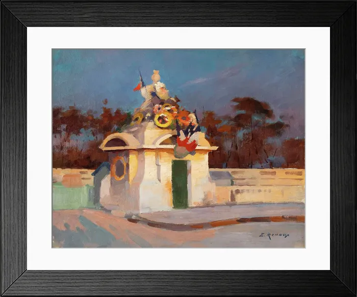 Framed Print : Place de la Concorde, statue de la ville de Strasbourg, 1918. Creator: Jules Ernest Renoux Framed Print : Place de la Concorde, statue de la ville de Strasbourg, 1918. Creator: Jules Ernest Renoux