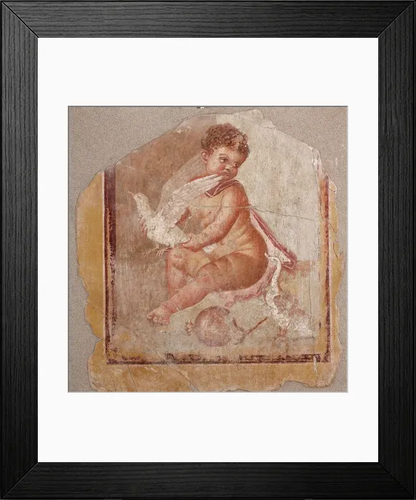 Framed Print : Childhood of Adonis, 1st century. Creator: Roman-Pompeian wall painting Framed Print : Childhood of Adonis, 1st century. Creator: Roman-Pompeian wall painting