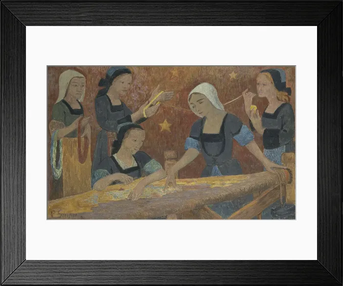 Framed Print : La tapisserie (les cinq tisseuses), 1924. Creator: Paul Serusier Framed Print : La tapisserie (les cinq tisseuses), 1924. Creator: Paul Serusier