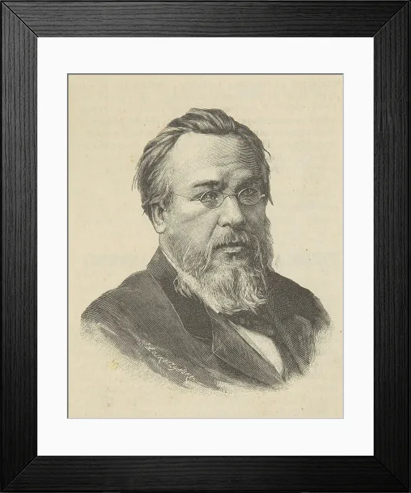 Framed Print : Portrait of Doctor Sergey Petrovich Botkin (1832-1889), c. 1880. Creator: Loskoczynski, Jozef (1857-1928) Framed Print : Portrait of Doctor Sergey Petrovich Botkin (1832-1889), c. 1880. Creator: Loskoczynski, Jozef (1857-1928)