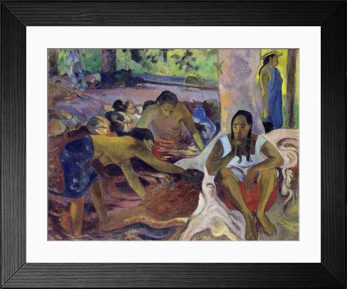 Framed Print : Tahitian fisherwomen, 1891. Creator: Gauguin, Paul Eugéne Henri (1848-1903) Framed Print : Tahitian fisherwomen, 1891. Creator: Gauguin, Paul Eugéne Henri (1848-1903)