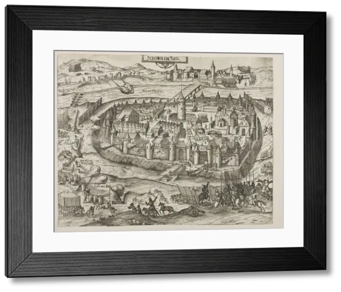 Framed Print : The Siege of Smolensk, 1609-1611, 1610. Creator: Keller, Georg (1576-1640) Framed Print : The Siege of Smolensk, 1609-1611, 1610. Creator: Keller, Georg (1576-1640)