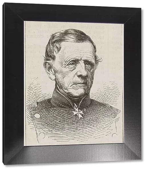 Portrait of Field Marshal Helmuth Graf von Moltke (1800-1891), c. 1870. Creator: Anonymous