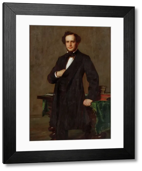 Framed Print : Portrait of Paul Mendelssohn-Bartholdy (1812-1874), 1909. Creator: Schwarz, Alfred (1867-1951) Framed Print : Portrait of Paul Mendelssohn-Bartholdy (1812-1874), 1909. Creator: Schwarz, Alfred (1867-1951)
