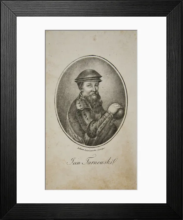 Framed Print : Portrait of the Grand Crown Hetman Jan Amor Tarnowski (1488-1561), c. 1830. Creator: Lesniewski, Adam (active 1828-1850) Framed Print : Portrait of the Grand Crown Hetman Jan Amor Tarnowski (1488-1561), c. 1830. Creator: Lesniewski, Adam (active 1828-1850)