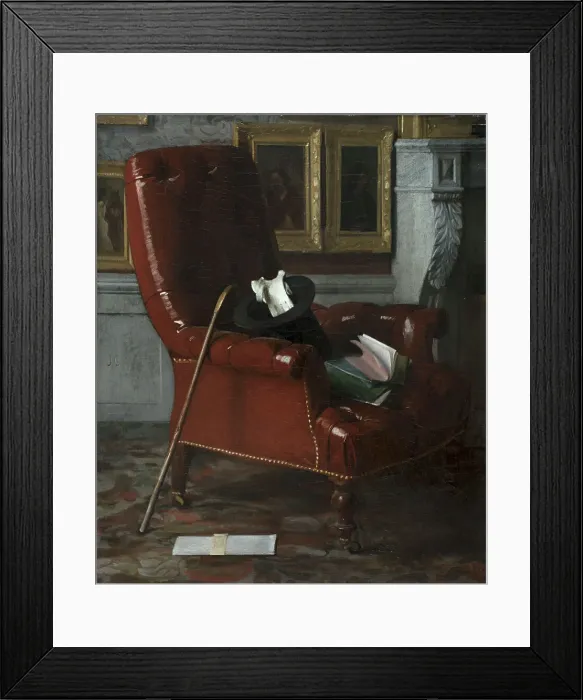 Framed Print : Un coin de salon chez le peintre, after 1852. Creator: Jean Gigoux Framed Print : Un coin de salon chez le peintre, after 1852. Creator: Jean Gigoux
