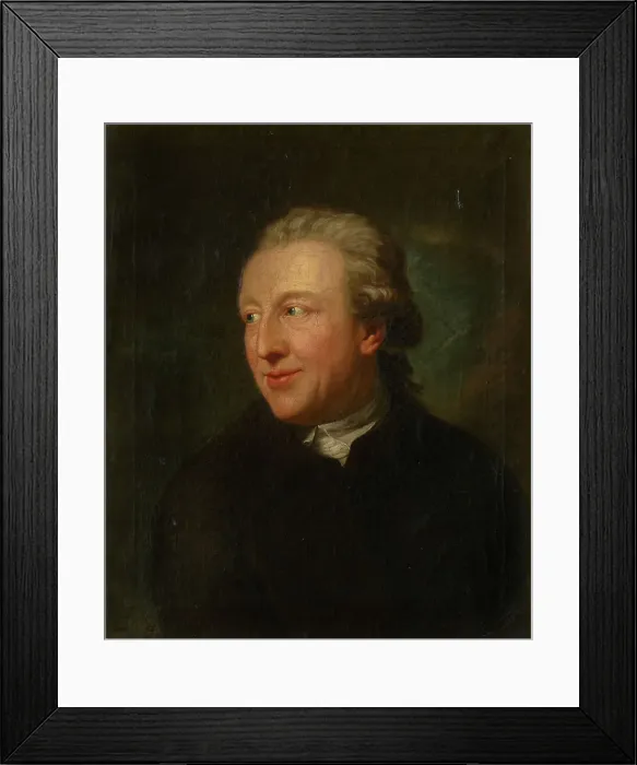 Framed Print : Portrait of Johann Reinhold Forster (1729-1798), 1775. Creator: Graff, Anton (1736-1813) Framed Print : Portrait of Johann Reinhold Forster (1729-1798), 1775. Creator: Graff, Anton (1736-1813)