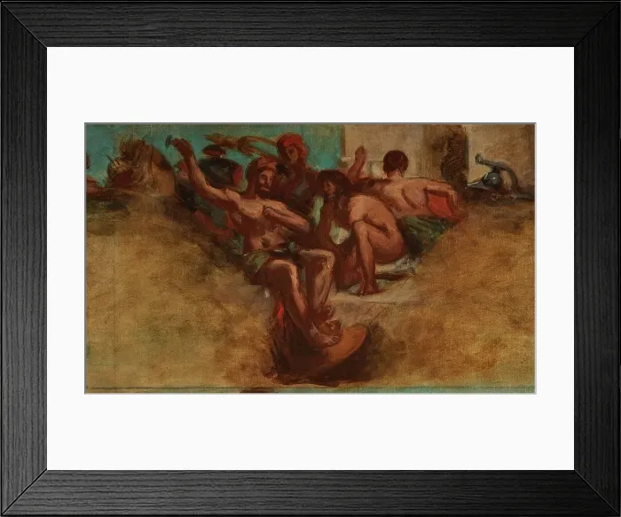 Framed Print : Esquisse pour le salon du Roi du Palais Bourbon - L'Agriculture. La Guerre, begins 1849 ends 1854. Creator: Pierre Andrieu Framed Print : Esquisse pour le salon du Roi du Palais Bourbon - L'Agriculture. La Guerre, begins 1849 ends 1854. Creator: Pierre Andrieu