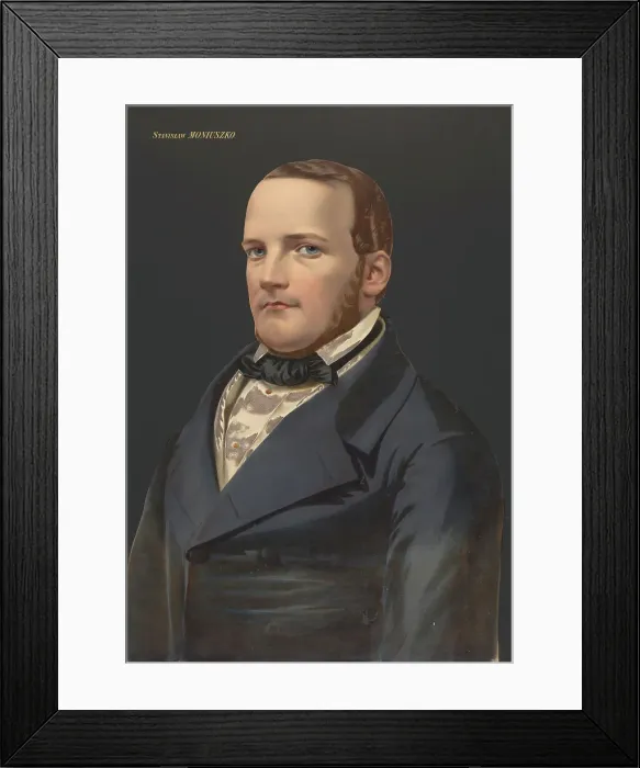 Framed Print : Portrait of the composer Stanislaw Moniuszko (1819-1872). Creator: Lafosse, Jean-Baptiste Adolphe (1810-1879) Framed Print : Portrait of the composer Stanislaw Moniuszko (1819-1872). Creator: Lafosse, Jean-Baptiste Adolphe (1810-1879)