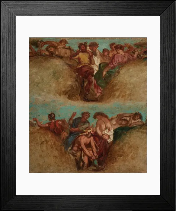 Framed Print : Esquisse pour le salon du Roi du Palais Bourbon - L'Agriculture. La Guerre, begins 1849 ends 1854. Creator: Pierre Andrieu Framed Print : Esquisse pour le salon du Roi du Palais Bourbon - L'Agriculture. La Guerre, begins 1849 ends 1854. Creator: Pierre Andrieu