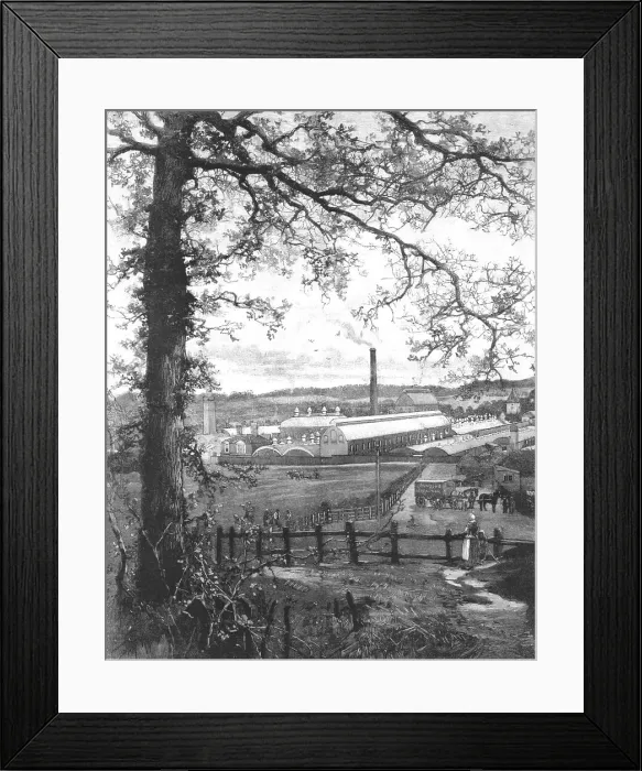 Framed Print : Joynson's Paper Mill, St Mary Cray, Kent, 1890. Creator: Unknown Framed Print : Joynson's Paper Mill, St Mary Cray, Kent, 1890. Creator: Unknown