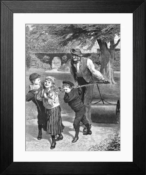 Framed Print : Helping Gardener'; after Robert Barnes, R.W.S. 1890. Creator: Unknown. Helping Gardener'; after Robert Barnes, R.W.S. 1890. Creator: Unknown Framed Print : Helping Gardener'; after Robert Barnes, R.W.S. 1890. Creator: Unknown. Helping Gardener'; after Robert Barnes, R.W.S. 1890. Creator: Unknown