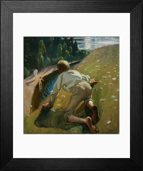 Framed Print : The Faun, 1904. Creator: Gallen-Kallela, Akseli (1865-1931) Framed Print : The Faun, 1904. Creator: Gallen-Kallela, Akseli (1865-1931)