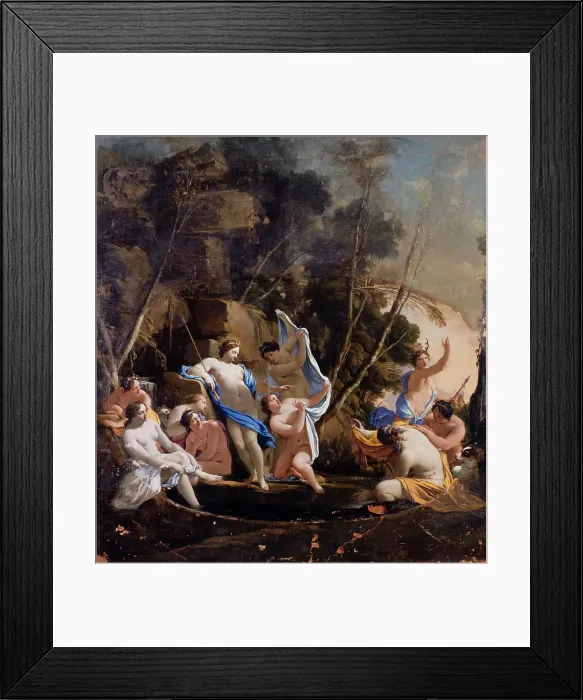Framed Print : Diane et Actéon, between 1635 and 1640. Creator: Michel Dorigny Framed Print : Diane et Actéon, between 1635 and 1640. Creator: Michel Dorigny