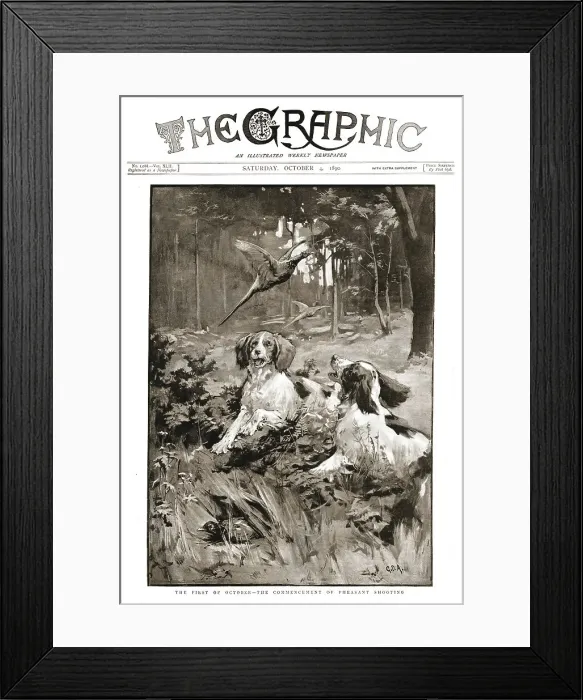 Framed Print : The Graphic, Front Cover Saturday, October 4, 1890, 1890. Creator: Unknown Framed Print : The Graphic, Front Cover Saturday, October 4, 1890, 1890. Creator: Unknown