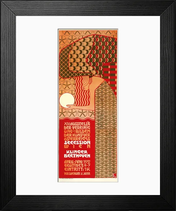 Framed Print : Poster for the XIV exhibition of the Vienna Secession, 1902. Creator: Roller, Alfred (1864-1935) Framed Print : Poster for the XIV exhibition of the Vienna Secession, 1902. Creator: Roller, Alfred (1864-1935)