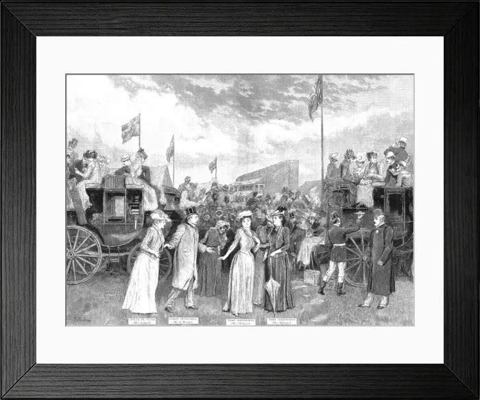 Framed Print : A Million of Money, The New Play at Drury Lane Theatre; the Race Scene, 1890. Creator: Unknown. A Million of Money, The New Play at Drury Lane Theatre; the Race Scene, 1890. Creator: Unknown Framed Print : A Million of Money, The New Play at Drury Lane Theatre; the Race Scene, 1890. Creator: Unknown. A Million of Money, The New Play at Drury Lane Theatre; the Race Scene, 1890. Creator: Unknown