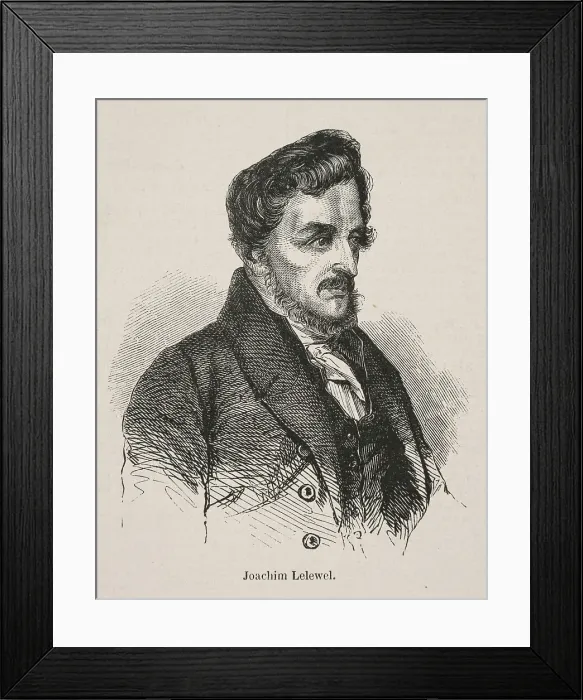 Framed Print : Portrait of Joachim Lelewel (1786-1861). Creator: Anonymous Framed Print : Portrait of Joachim Lelewel (1786-1861). Creator: Anonymous
