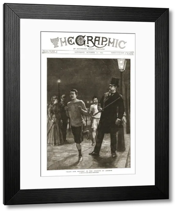Framed Print : The Graphic, Front Cover Saturday, October 11, 1890, 1890. Creator: Unknown Framed Print : The Graphic, Front Cover Saturday, October 11, 1890, 1890. Creator: Unknown