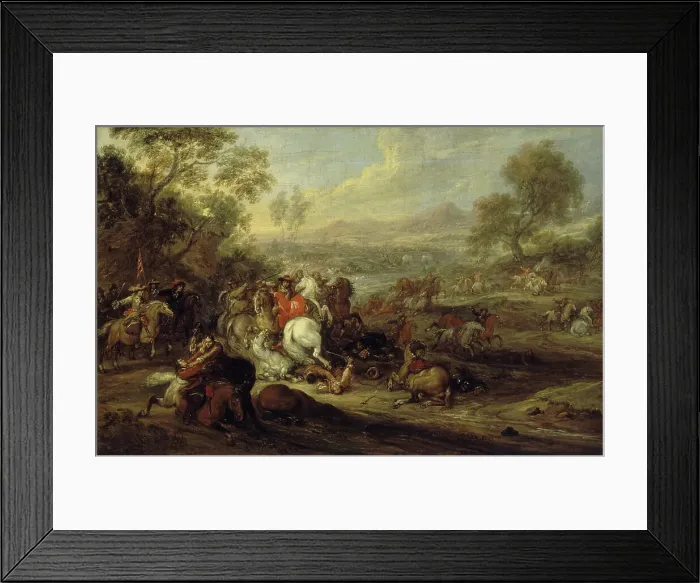 Framed Print : Choc de cavalerie ou Combat de cavalerie, between 1652 and 1690. Creator: Adam Frans van der Meulen Framed Print : Choc de cavalerie ou Combat de cavalerie, between 1652 and 1690. Creator: Adam Frans van der Meulen