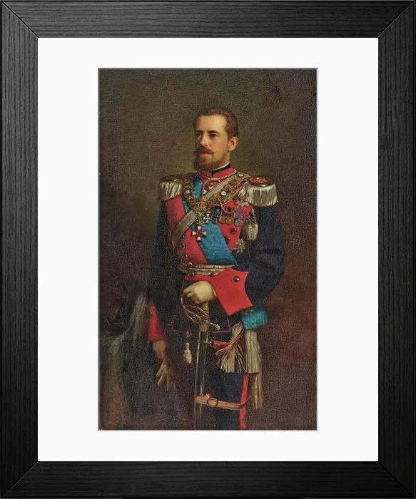 Framed Print : Portrait of Duke Eugen of Württemberg (1846-1877). Creator: Anonymous Framed Print : Portrait of Duke Eugen of Württemberg (1846-1877). Creator: Anonymous