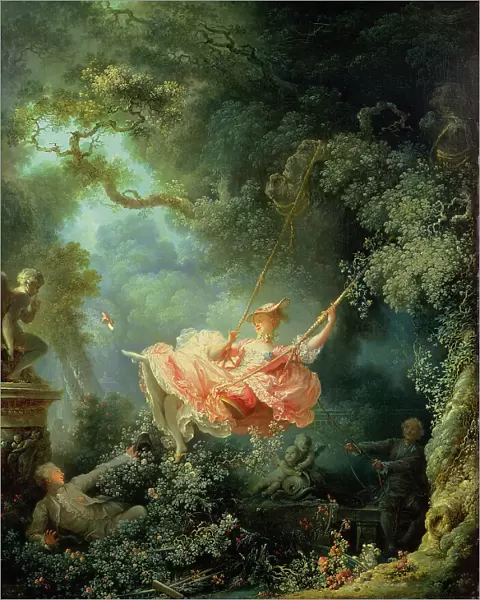 The Swing (Les Hasards heureux de l'escarpolette), ca 1767. Creator: Fragonard, Jean Honoré (1732-1806)