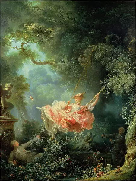 The Swing (Les Hasards heureux de l'escarpolette), ca 1767. Creator: Fragonard, Jean Honoré (1732-1806)