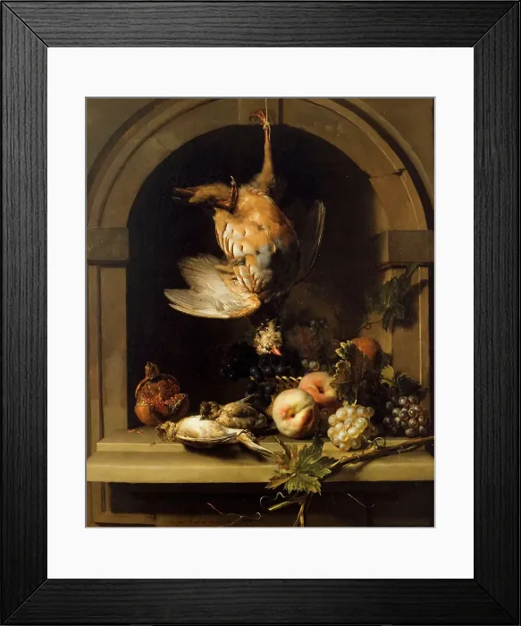 Framed Print : Perdrix rouge dans une niche, between 1680 and 1685. Creator: Nicolas de Largilliere Framed Print : Perdrix rouge dans une niche, between 1680 and 1685. Creator: Nicolas de Largilliere