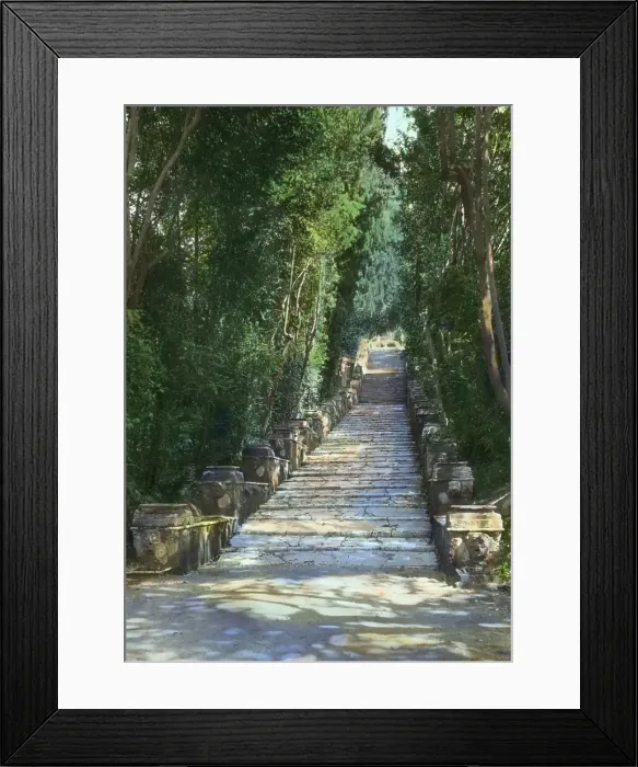 Framed Print : Villa d'Este, Tivoli, Lazio, Italy, 1925. Creator: Frances Benjamin Johnston Framed Print : Villa d'Este, Tivoli, Lazio, Italy, 1925. Creator: Frances Benjamin Johnston