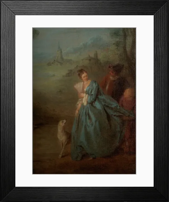 Framed Print : Assemblée dans un parc, between 1715 and 1736. Creator: Jean-Baptiste Pater Framed Print : Assemblée dans un parc, between 1715 and 1736. Creator: Jean-Baptiste Pater