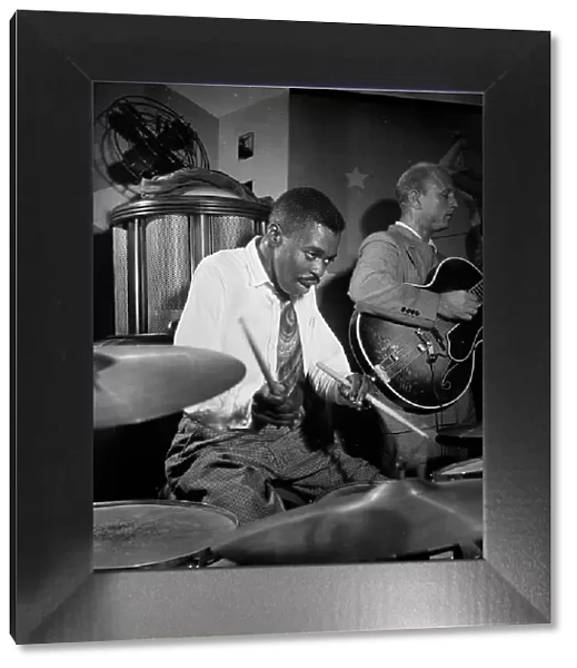 Portrait of Denzil Best, Billy Bauer, and Chubby Jackson, Pied Piper, New York, N.Y. ca. Sept. 1947 Creator: William Paul Gottlieb