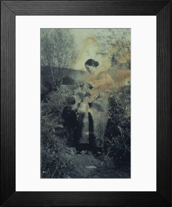 Framed Print : The difficult step, c1900. Creator: Frances S. Allen Framed Print : The difficult step, c1900. Creator: Frances S. Allen