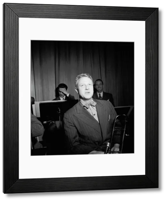 Framed Print : Portrait of Vernon Brown, Spots Esposito, and Bobby Hackett, Museum of Modern Music...N.Y. 1947. Creator: William Paul Gottlieb Framed Print : Portrait of Vernon Brown, Spots Esposito, and Bobby Hackett, Museum of Modern Music...N.Y. 1947. Creator: William Paul Gottlieb