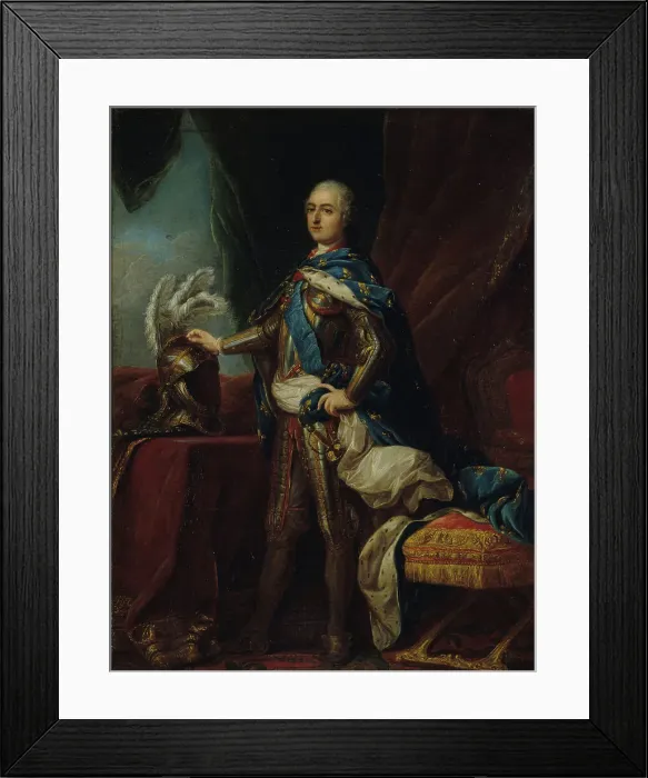 Framed Print : Portrait de Louis XV, d'après Charles-André Van Loo, between 1750 and 1760. Creator: Unknown Framed Print : Portrait de Louis XV, d'après Charles-André Van Loo, between 1750 and 1760. Creator: Unknown