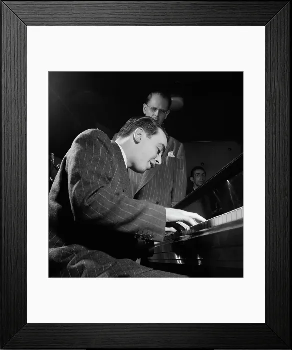 Framed Print : Portrait of Ralph Burns, Bill Harris, and Dave Tough, Three Deuces, New York, N.Y. ca. Apr. 1947. Creator: William Paul Gottlieb Framed Print : Portrait of Ralph Burns, Bill Harris, and Dave Tough, Three Deuces, New York, N.Y. ca. Apr. 1947. Creator: William Paul Gottlieb