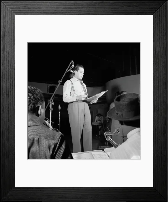 Framed Print : Portrait of Cab Calloway, Columbia studio, New York, N.Y. ca. Mar. 1947. Creator: William Paul Gottlieb Framed Print : Portrait of Cab Calloway, Columbia studio, New York, N.Y. ca. Mar. 1947. Creator: William Paul Gottlieb