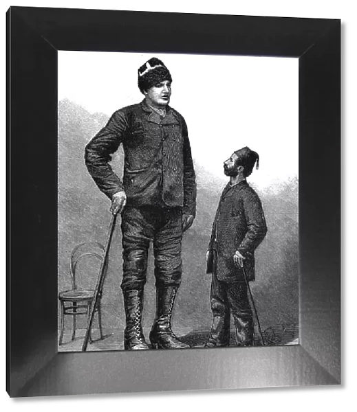 Amanab, a Greek giant, 7 feet 9 inches tall, 1886. Creator: Unknown