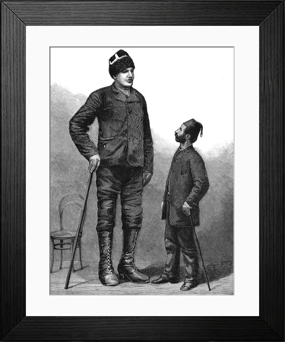 Framed Print : Amanab, a Greek giant, 7 feet 9 inches tall, 1886. Creator: Unknown Framed Print : Amanab, a Greek giant, 7 feet 9 inches tall, 1886. Creator: Unknown