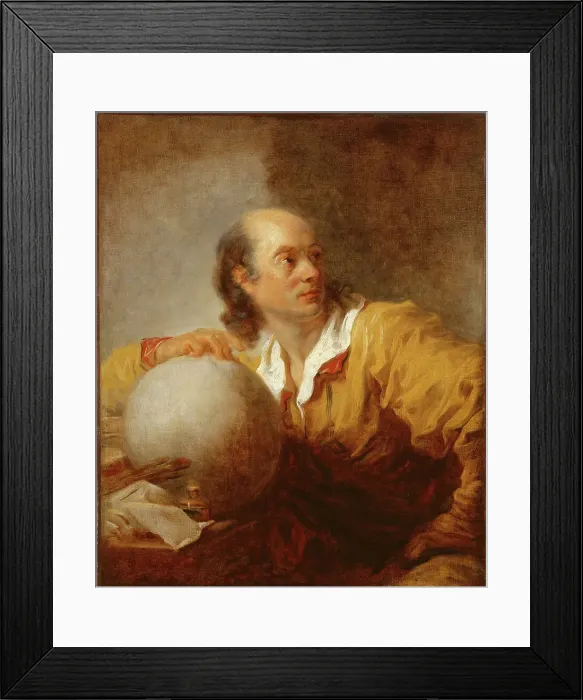 Framed Print : Jérôme de La Lande (1732-1807), between 1767 and 1768. Creator: Jean-Honore Fragonard Framed Print : Jérôme de La Lande (1732-1807), between 1767 and 1768. Creator: Jean-Honore Fragonard