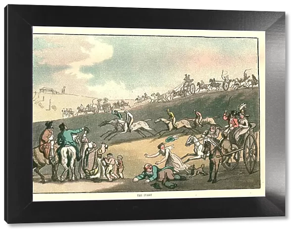 The Humours of Horse Racing, The Start, c1816 (1886). Creator: Unknown