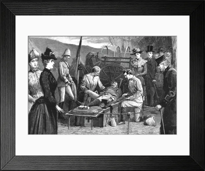Framed Print : The Military Exhibition revisited - A Field Hospital - The Army medical Department's Exhibit, 1890 Creator: Unknown Framed Print : The Military Exhibition revisited - A Field Hospital - The Army medical Department's Exhibit, 1890 Creator: Unknown