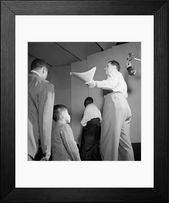 Framed Print : Portrait of Cab Calloway, Columbia studio, New York, N.Y. ca. Mar. 1947. Creator: William Paul Gottlieb Framed Print : Portrait of Cab Calloway, Columbia studio, New York, N.Y. ca. Mar. 1947. Creator: William Paul Gottlieb