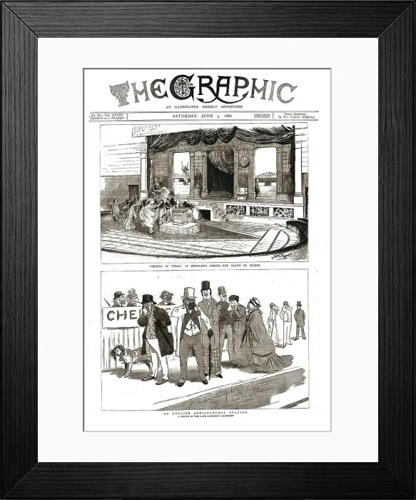 Framed Print : The Graphic, Front Cover June 5th. 1886, 1886. Creators: Unknown, HM Pagel Framed Print : The Graphic, Front Cover June 5th. 1886, 1886. Creators: Unknown, HM Pagel