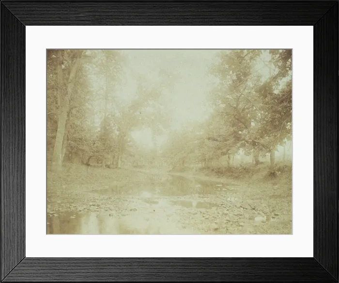 Framed Print : A riverbed in the woods, c1900. Creator: Mary A. Bartlett Framed Print : A riverbed in the woods, c1900. Creator: Mary A. Bartlett