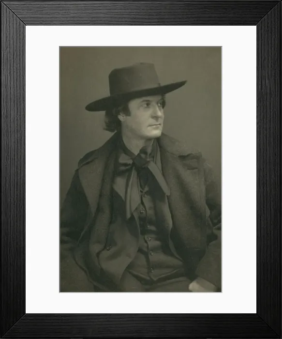 Framed Print : Elbert Hubbard, half-length portrait, facing right, c1900. Creator: Zaida Ben-Yusuf Framed Print : Elbert Hubbard, half-length portrait, facing right, c1900. Creator: Zaida Ben-Yusuf